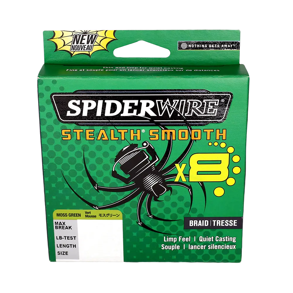 Spiderwire Stealth Braid 300-Yard Spool (Moss Green, Pound