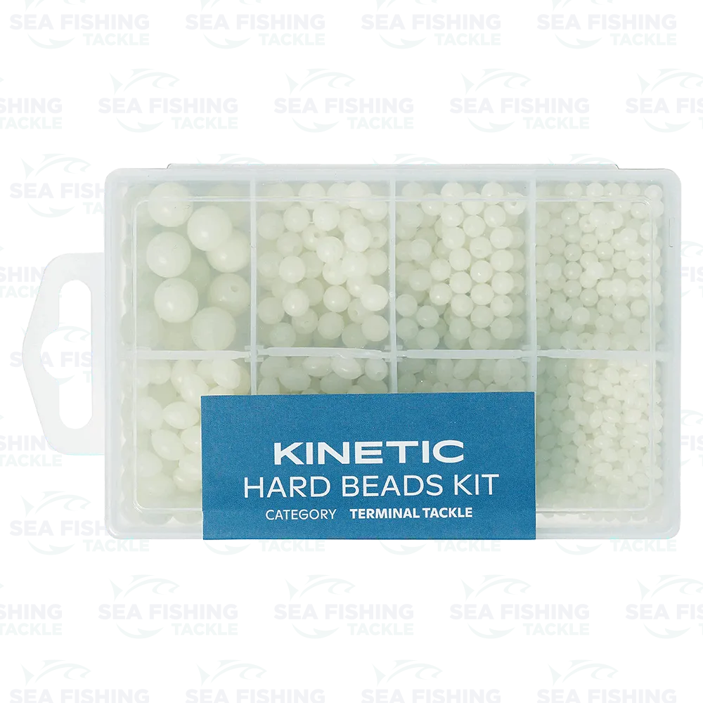 Kinetic Hard Bead Kit – White/Glow – Sea Fishing Tackle Webshop