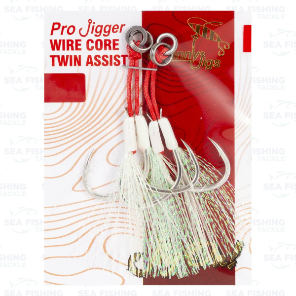 JJ Pro Jigger Wire Core Twin Assist Hooks